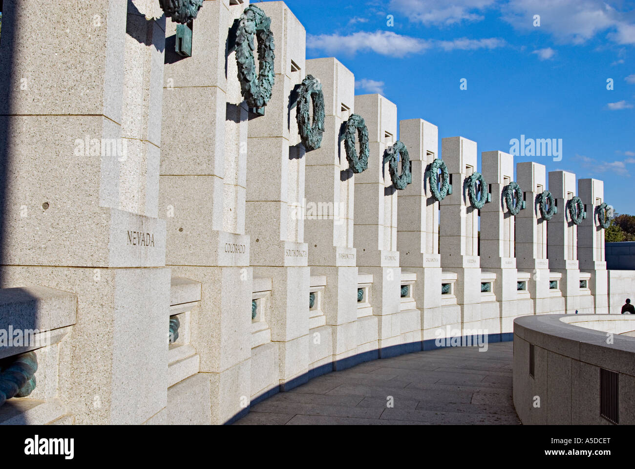 World War II Memorial à Washington DC USA Banque D'Images