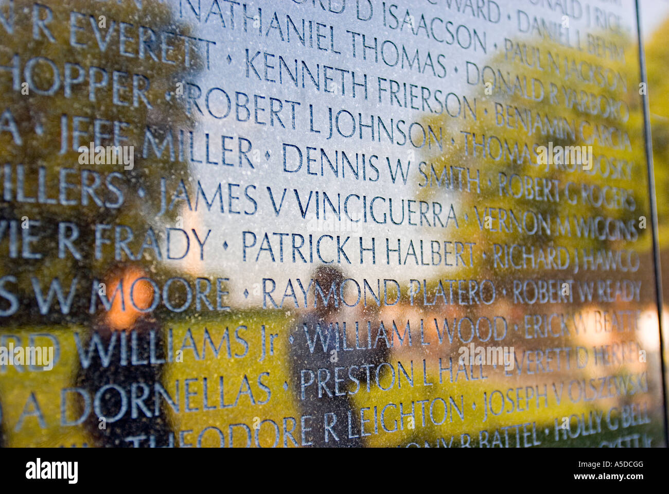 Vietnam War Memorial à Washington DC USA Banque D'Images