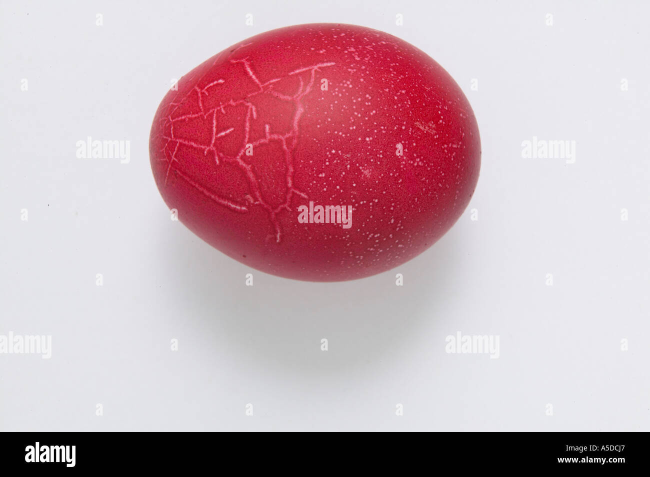 Oeuf de Pâques rouge Banque D'Images