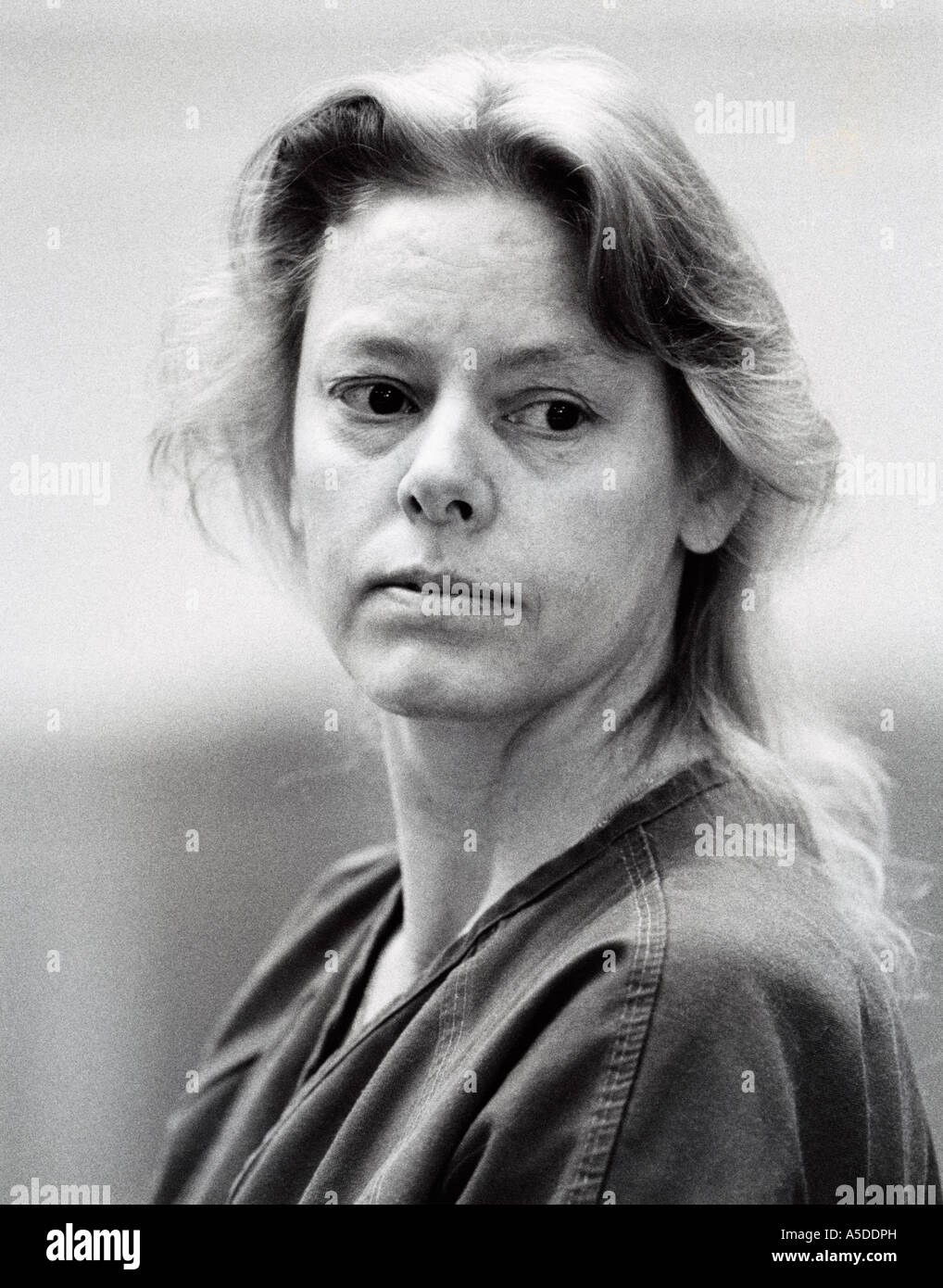 Portrait d'Aileen Warnos tueur en série femelle Banque D'Images