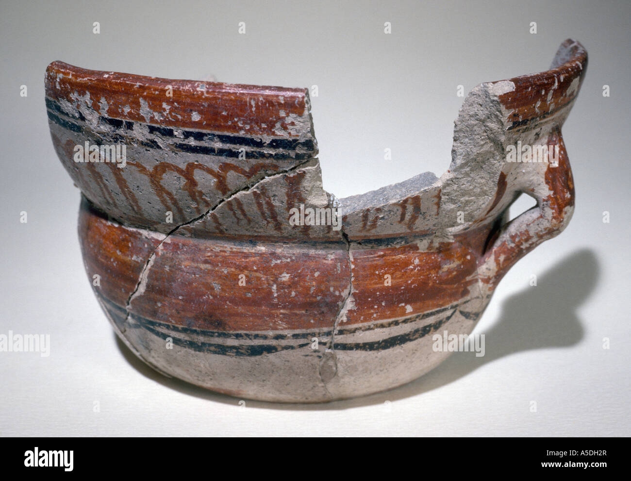 Dix-huitième siècle poterie mexicaine Polychrome Guadalajara Banque D'Images