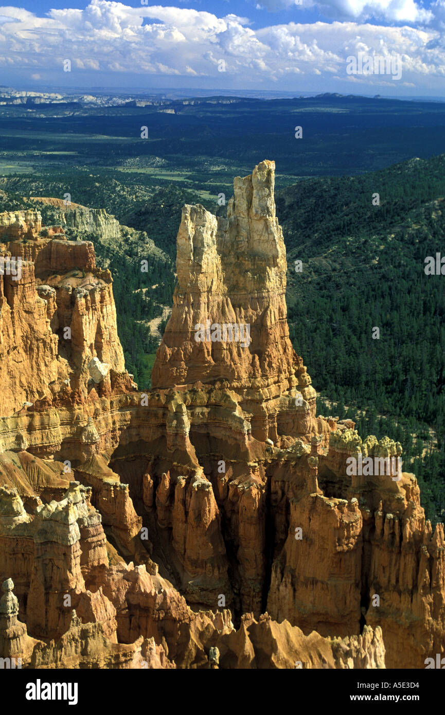 Les piles de résidus de Bryce Canyon National Park Utah USA Banque D'Images