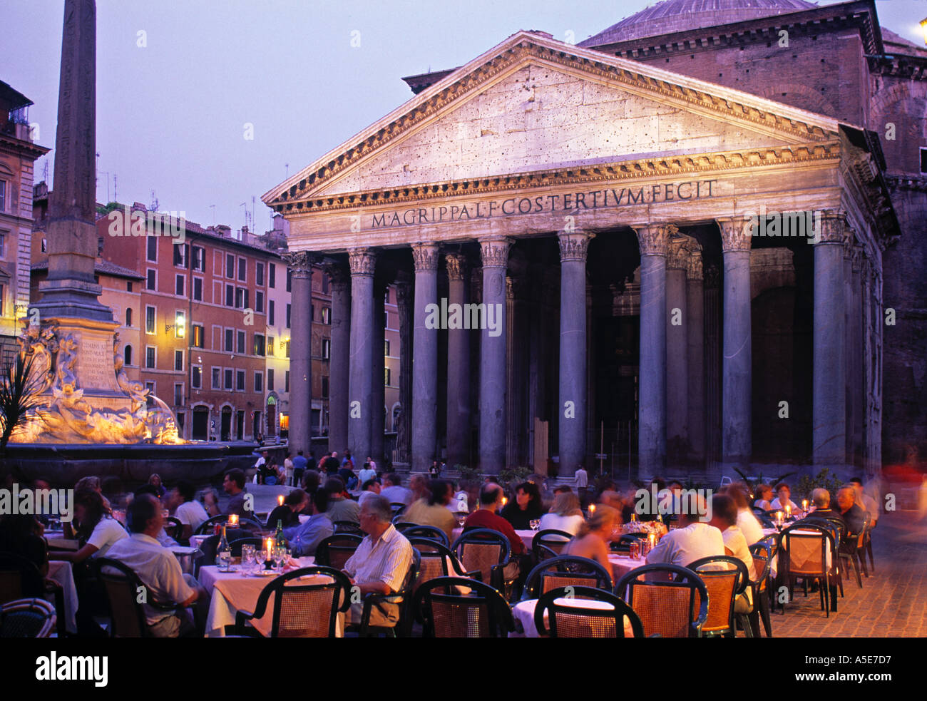 Place de la rotonde à Rome Italie Banque D'Images