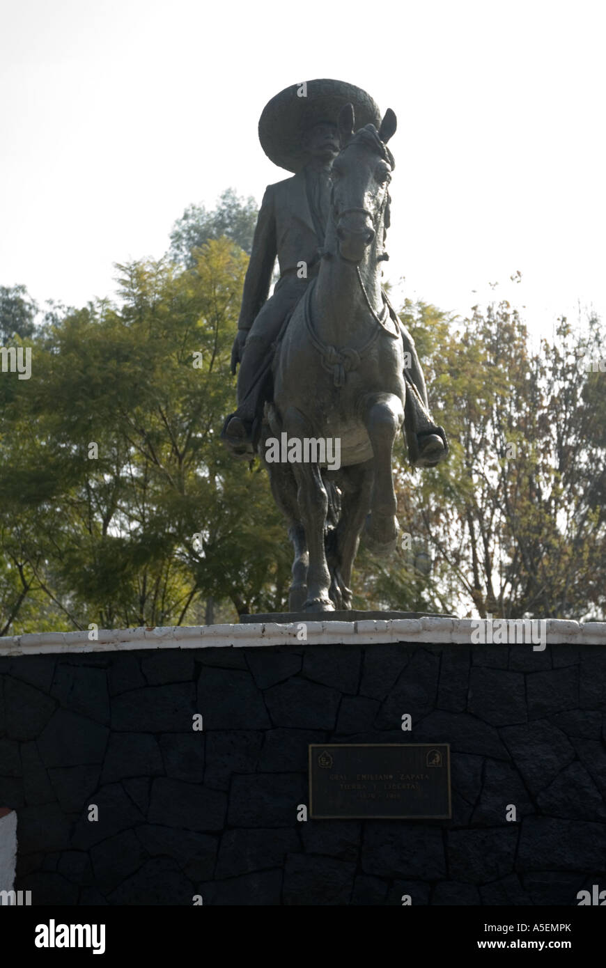 Emiliano Zapata statue - mexico Banque D'Images