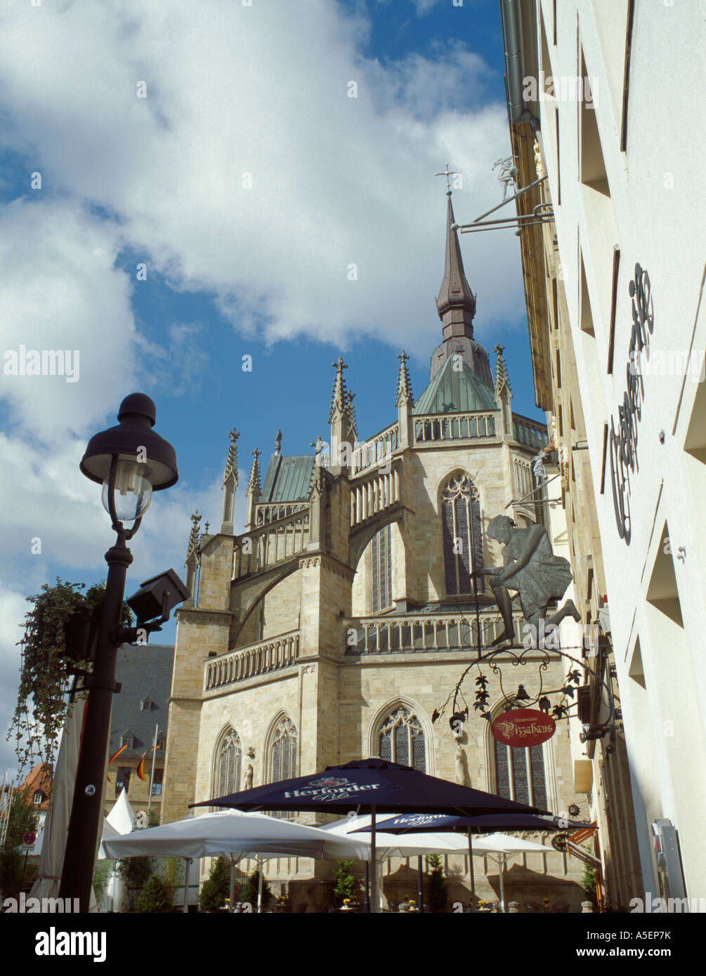 Marienkirche de Markt (le marché), Osnabrück, Neidersachsen (Basse-Saxe), Allemagne. Banque D'Images