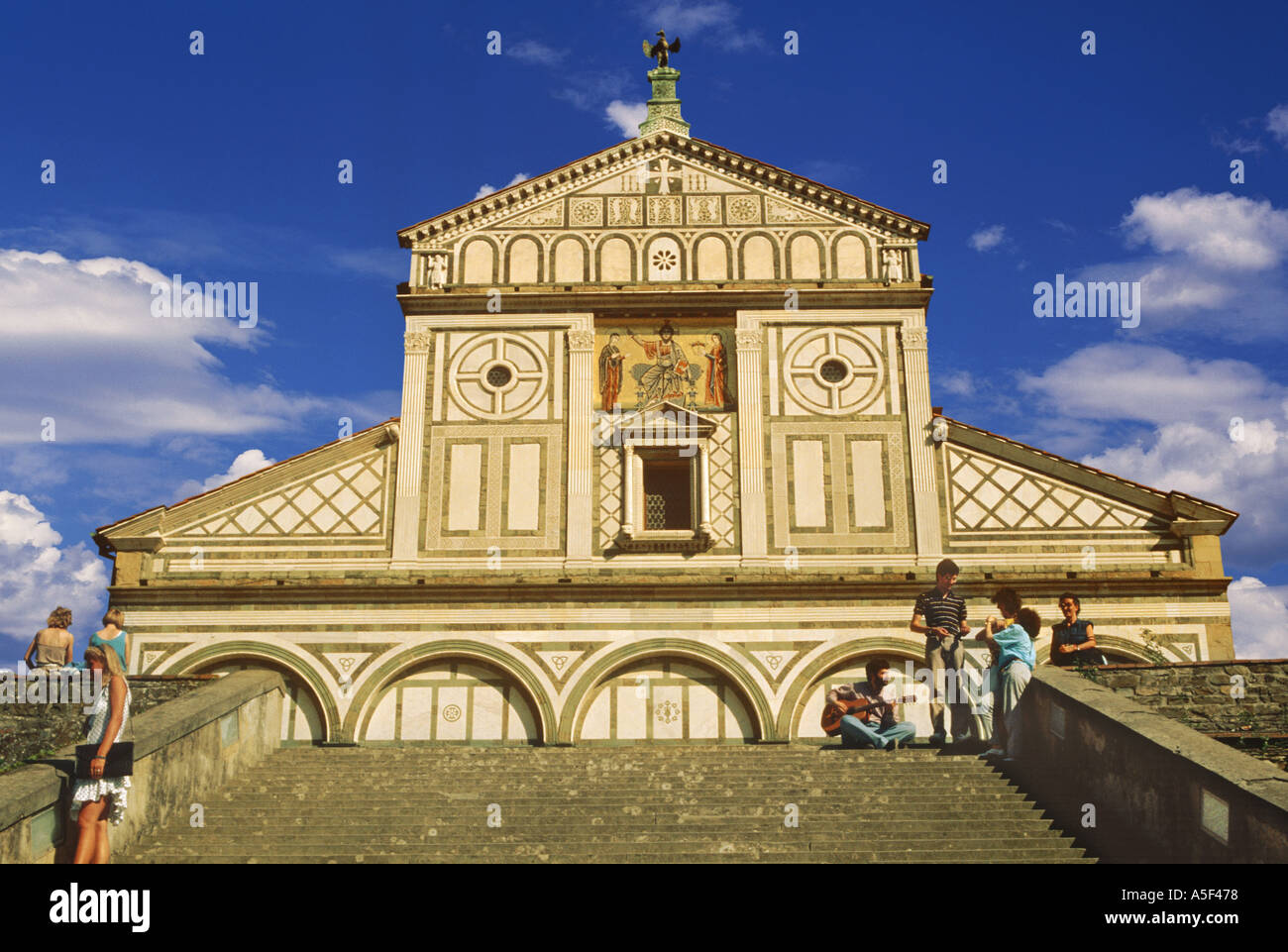 San Miniato al Monte Florence Italie Banque D'Images