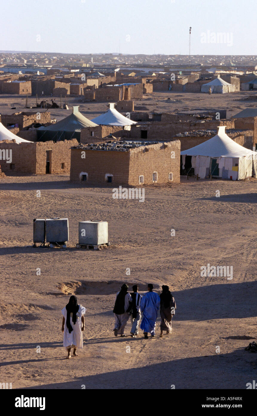 Les réfugiés sahraouis de Tindouf en Algérie de l'Ouest Banque D'Images