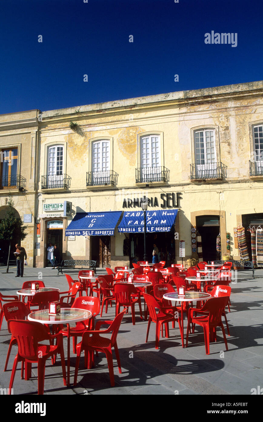 Café en plein air dans la région de Ronda Espagne Banque D'Images