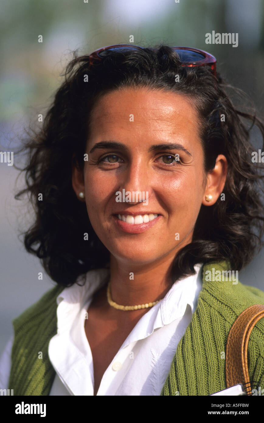 Portrait d'un étudiant d'espagnol à l'Université de Séville Espagne Banque D'Images