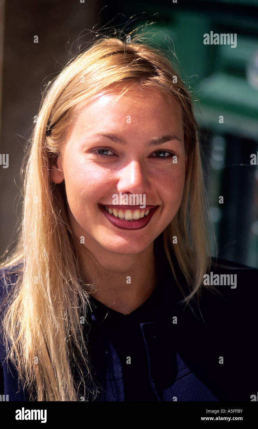 Portrait d'une femme russe en Espagne Banque D'Images