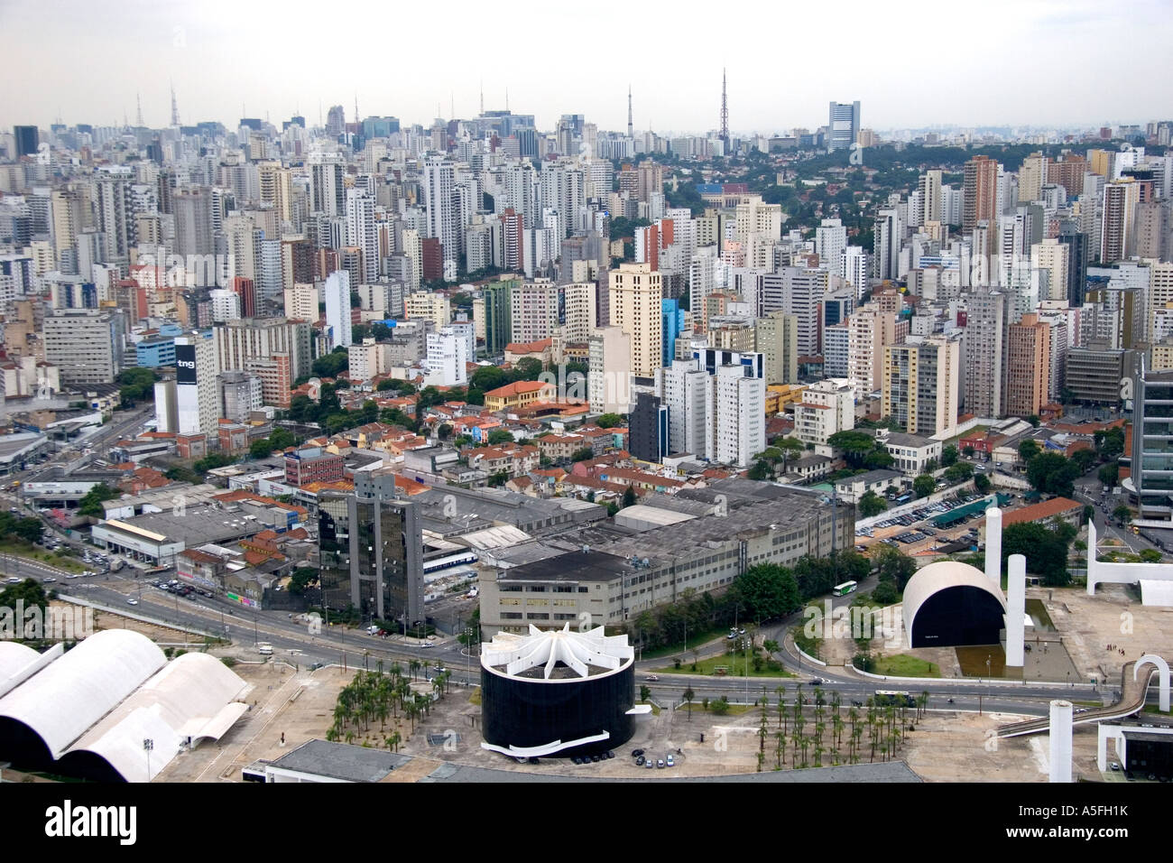 Vue aérienne de Sao Paulo Brésil Banque D'Images