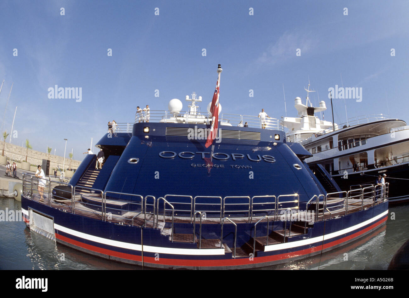 M y megayacht propriétaire octopus paul allen microsoft à Port au Port Vauban, Antibes, France Banque D'Images