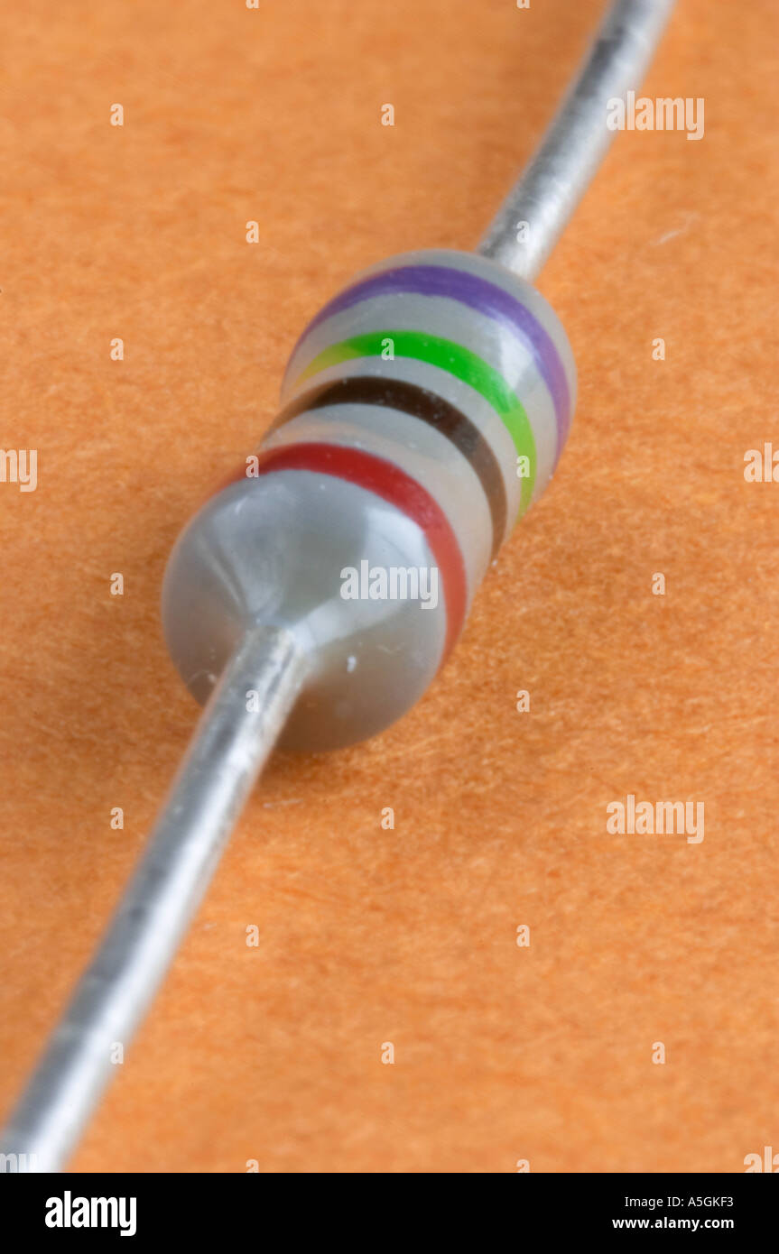 Une résistance de carbone Banque D'Images