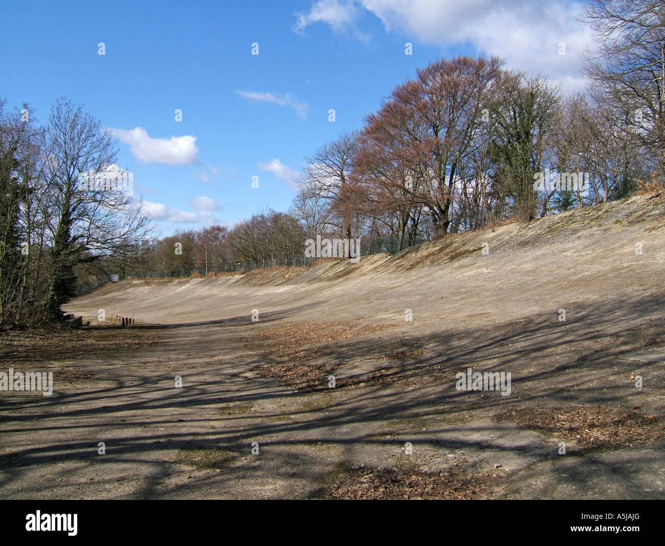 Piste de course de Brooklands, Weybridge, Surrey, England, UK Banque D'Images