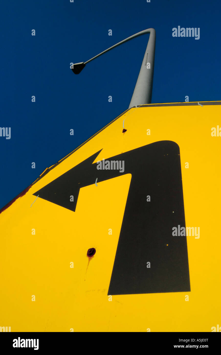 Tourner à gauche Banque D'Images