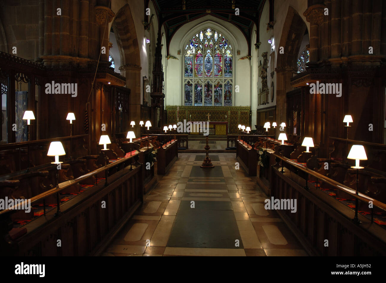 Cathédrale de Leicester, Leicester, England, UK Banque D'Images