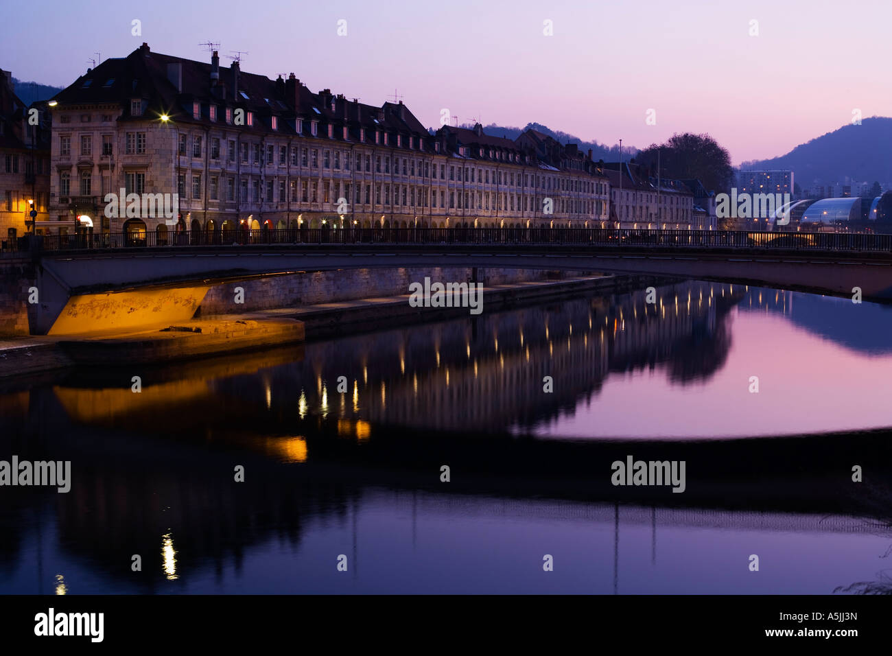 Quai Vauban. Besancon Banque D'Images