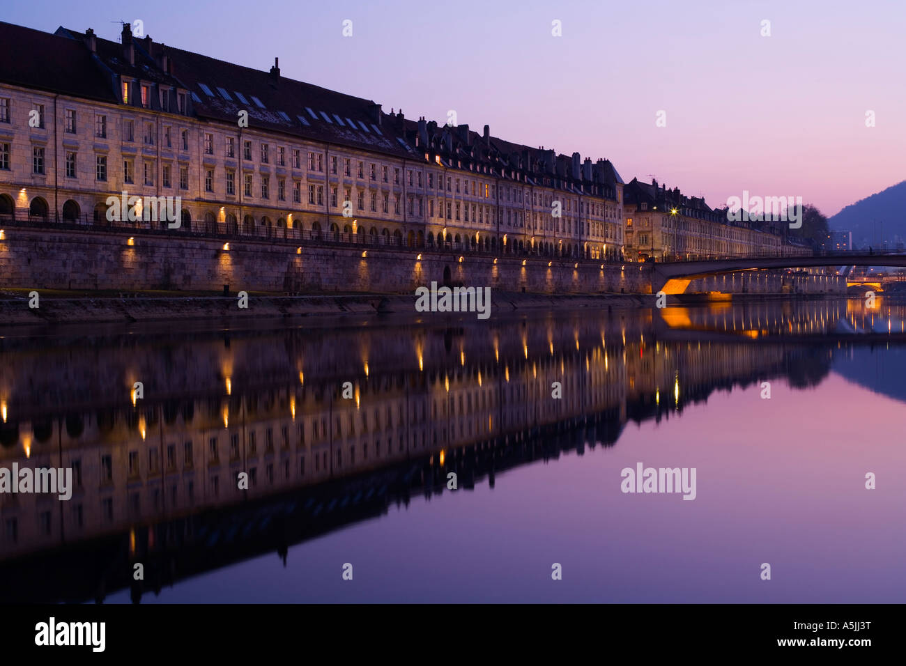 Quai Vauban. Besancon Banque D'Images