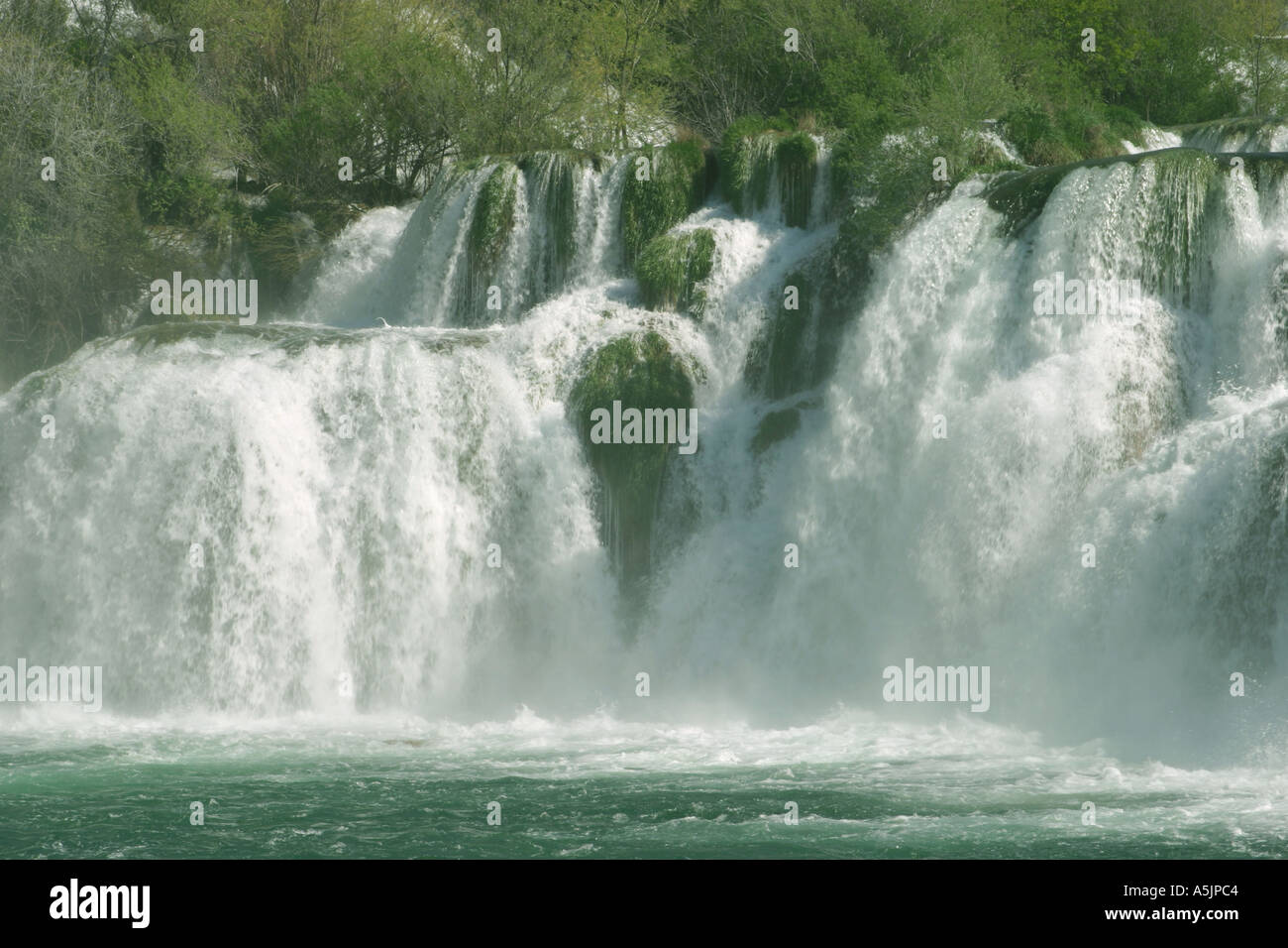 Chutes de Skradin Skradinski buk près du Parc national Krka Croatie Banque D'Images