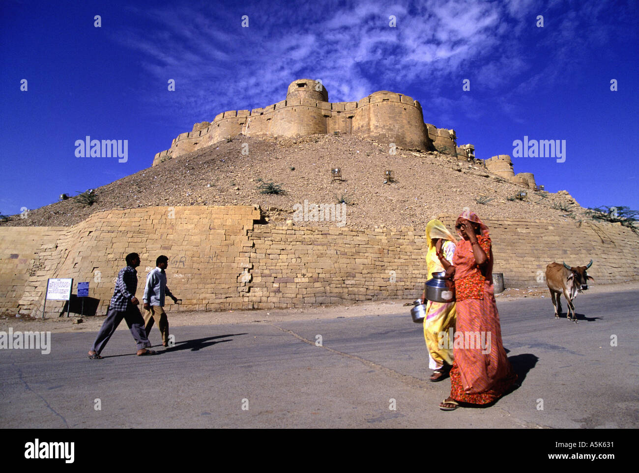 Le fort de Jaisalmer dans le Rajasthan en Inde Banque D'Images