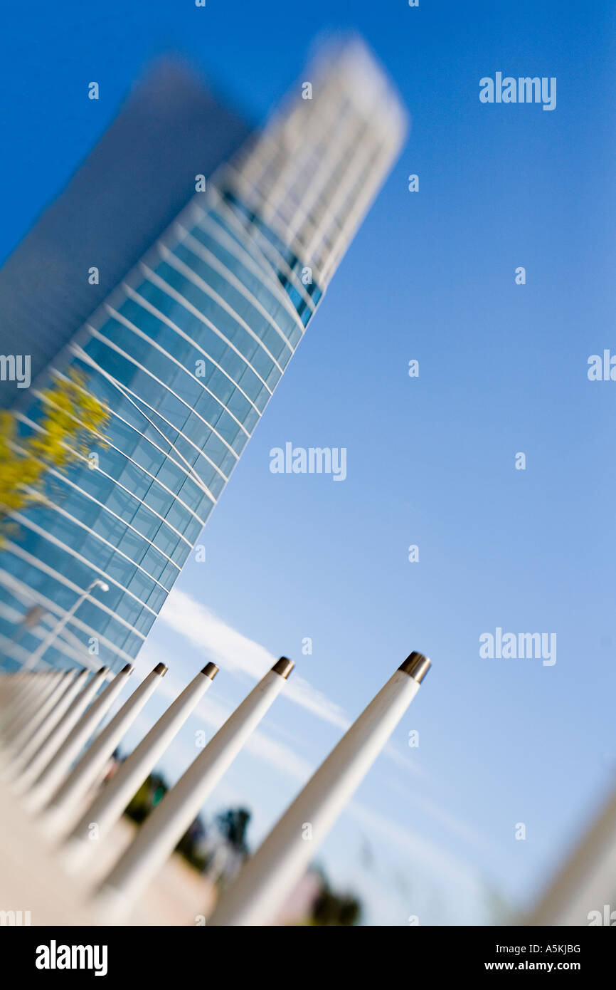 Centre de Conventions de Virginia Beach Virginia Beach VA en utilisant Lensbaby lens distortion Banque D'Images
