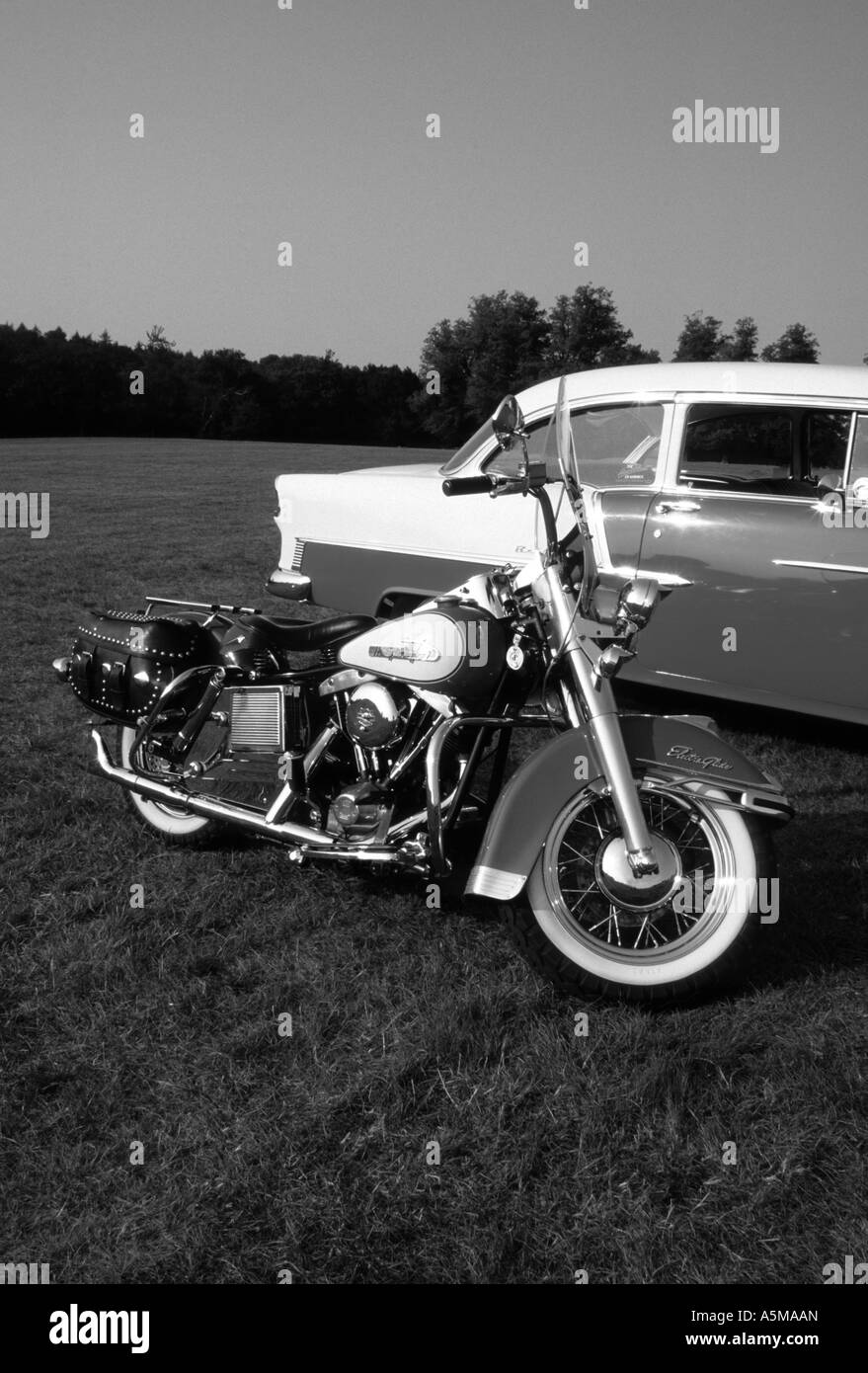 Harley Davidson Electra Glide Banque D'Images