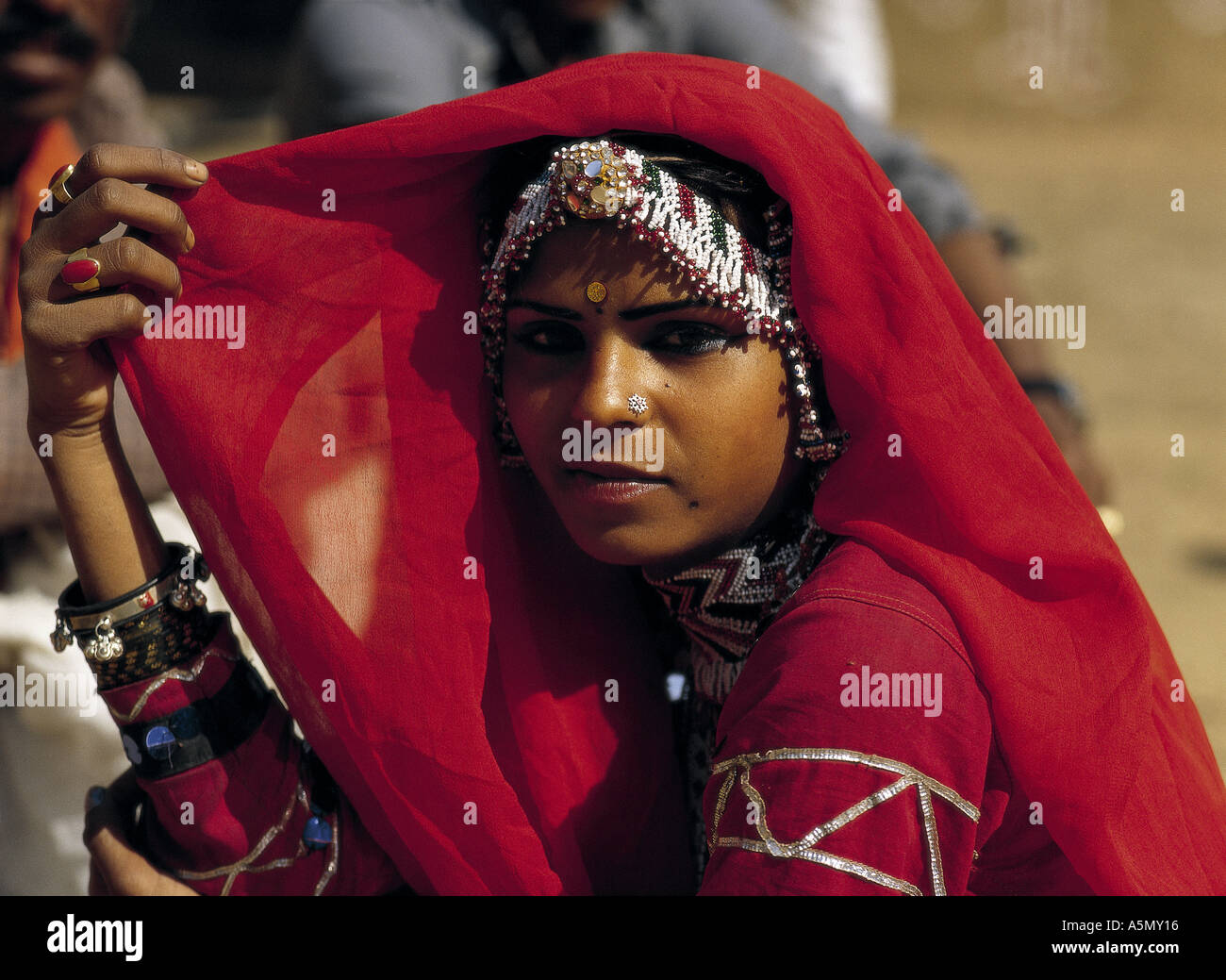 Danseuse Kalbelia Rajasthan Inde Banque D'Images