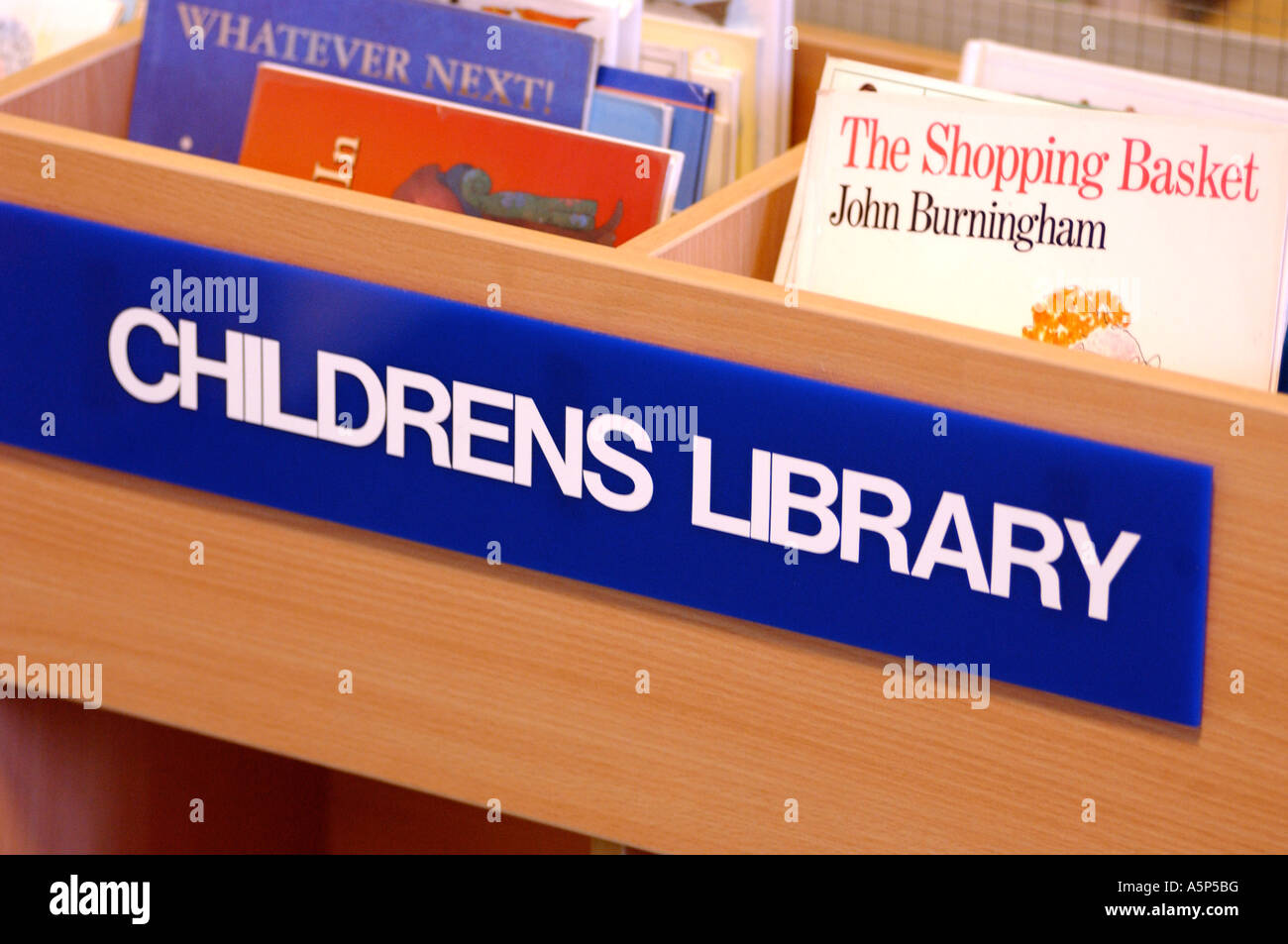 La bibliothèque pour enfants signer London UK Banque D'Images