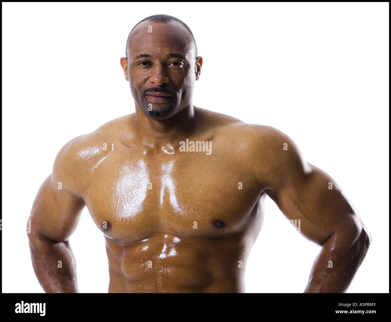 Male bodybuilder Banque D'Images