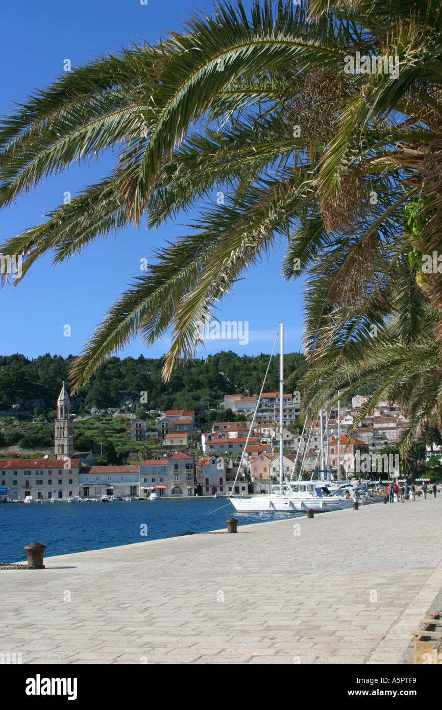 La ville de Hvar ile de Hvar Croatie Banque D'Images