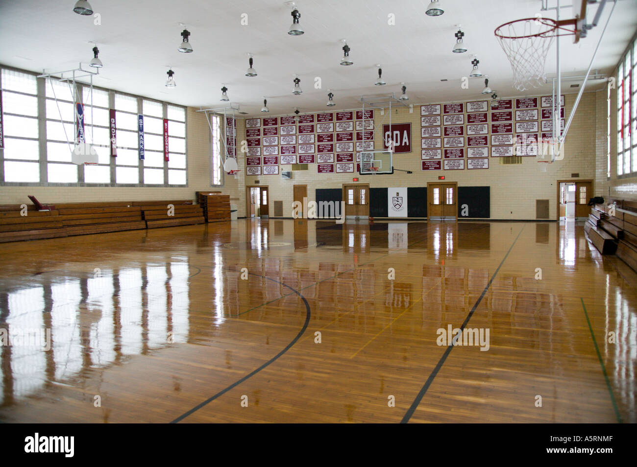 High School Basketball Sport Boston Massachusetts Banque D'Images
