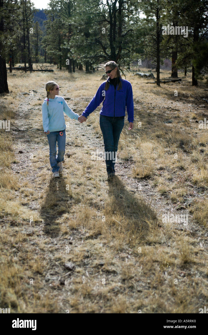 Mère et fille Banque D'Images