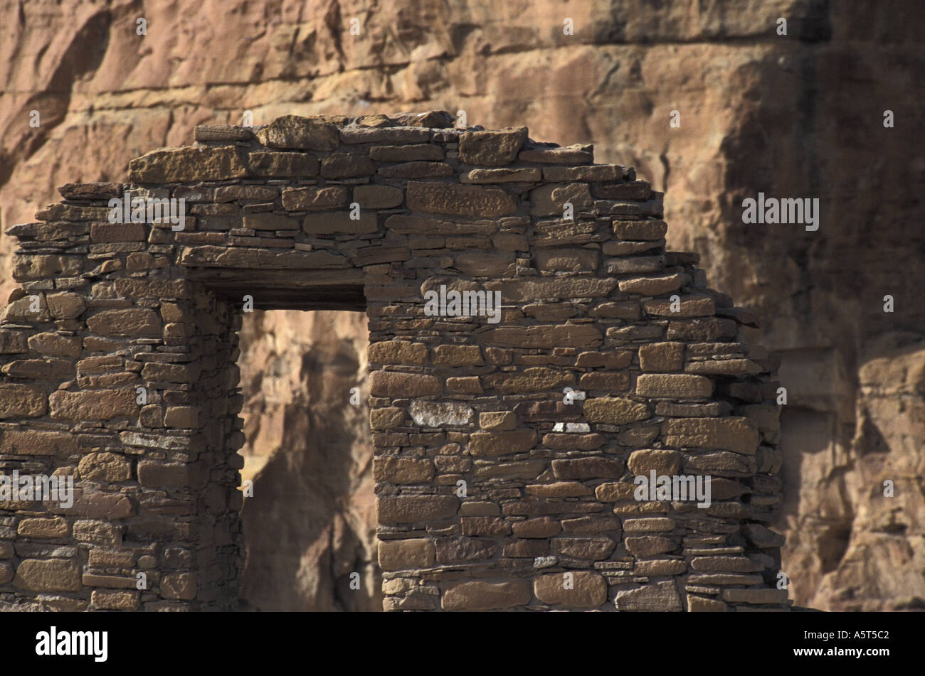 Le Chaco Culture National Historical Park New Mexique Hungo Pavi Ruins Banque D'Images