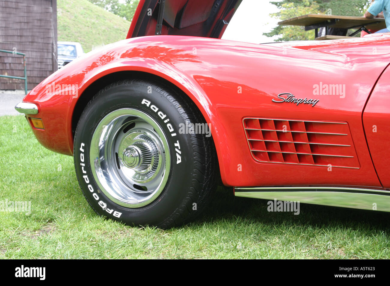 Corvette 70 le profil avant. Banque D'Images