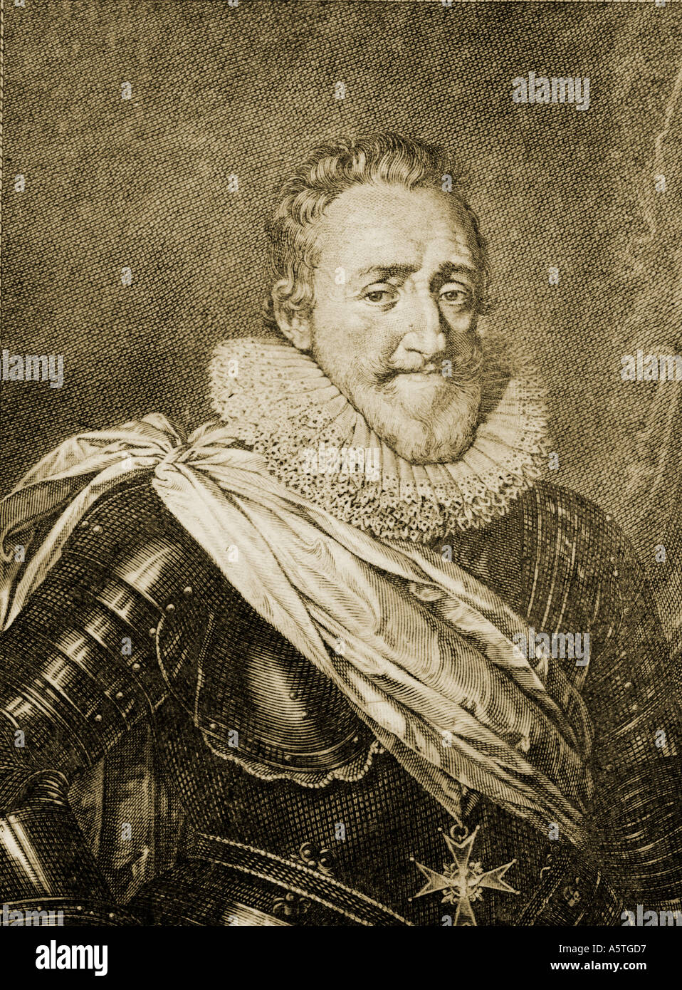 Henry IV de France, dit le bon roi Henri ou Henry Le Grand, 1553 - 1610. Roi de Navarre (Henri III) à partir de 1572, et Roi de France, 1589 - 1610. Banque D'Images