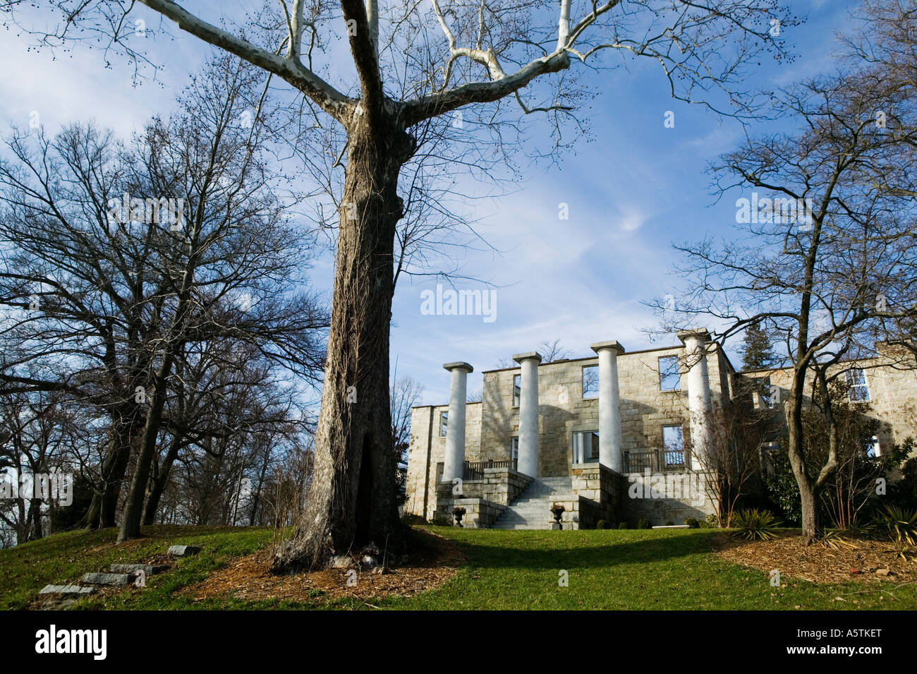 Ruines de la Renaissance grecque de l'Institut féminin Patapsco Ellicott City dans le Maryland Howard Comté Banque D'Images