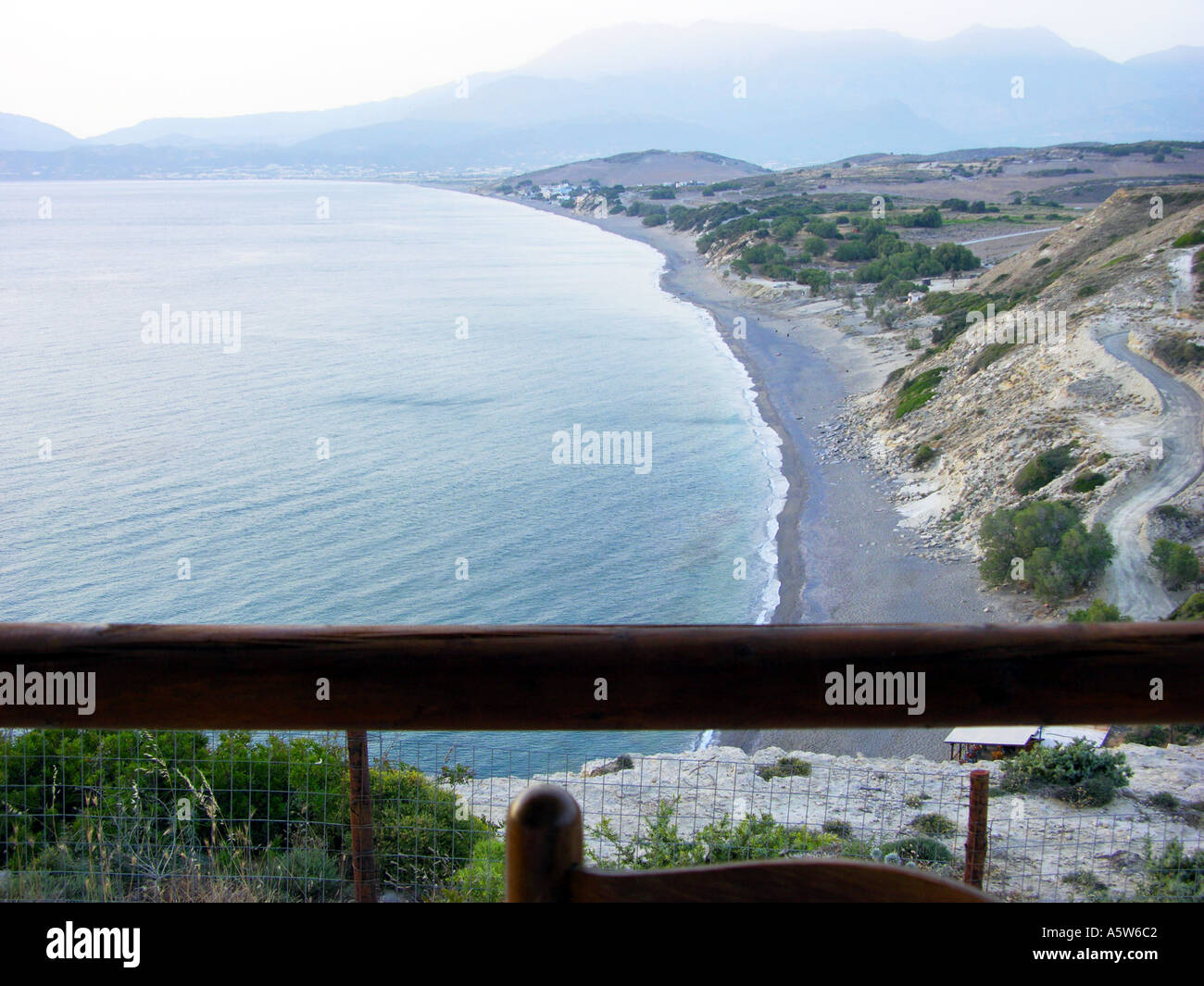La seule plage de Komos KOMMOS KOLPOS MESSARAS près de Matala Crète Grèce KRETA Griechenland aube CRETIAN Banque D'Images