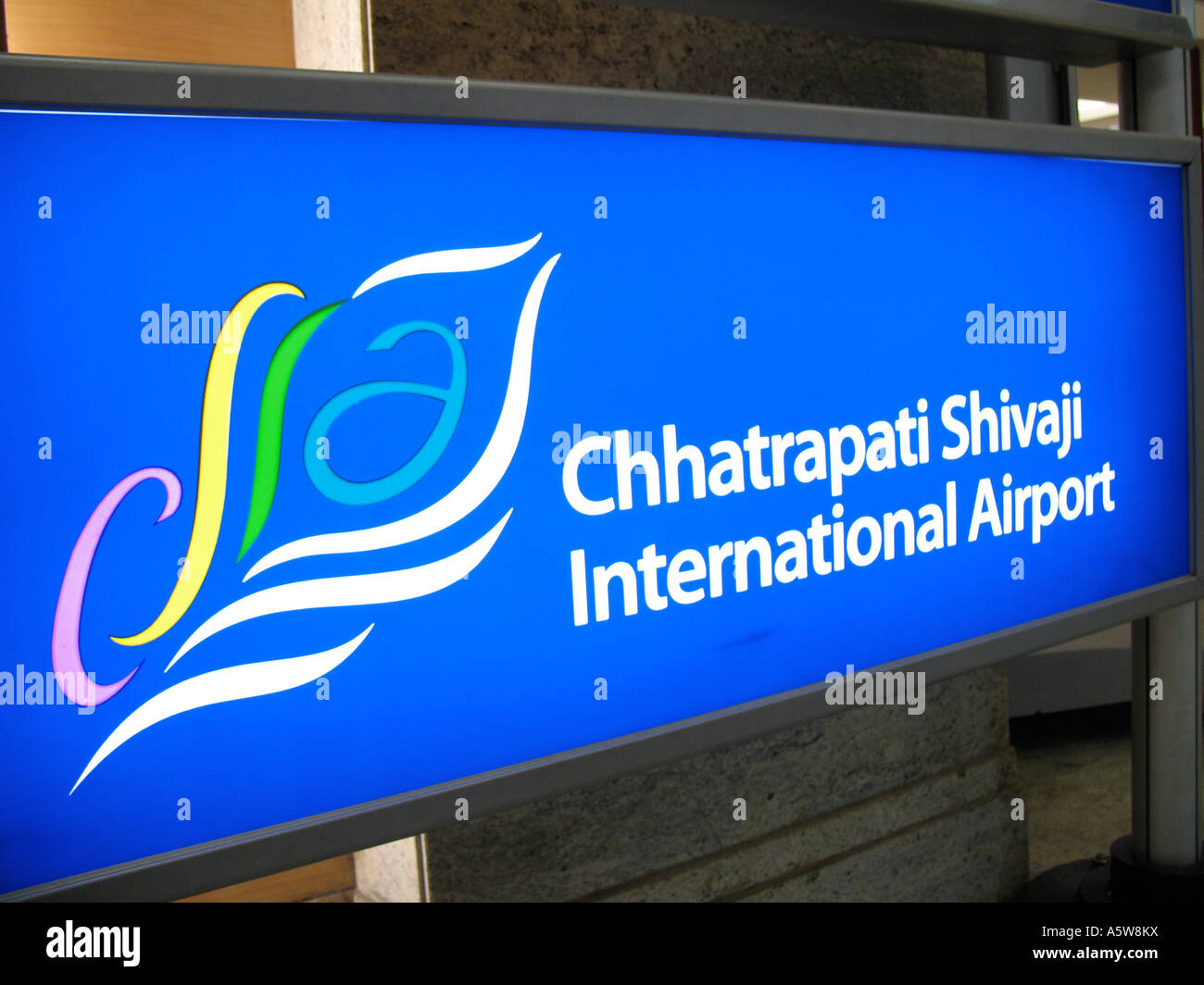 L'aéroport international de Chhatrapati Shivaji Inde Banque D'Images