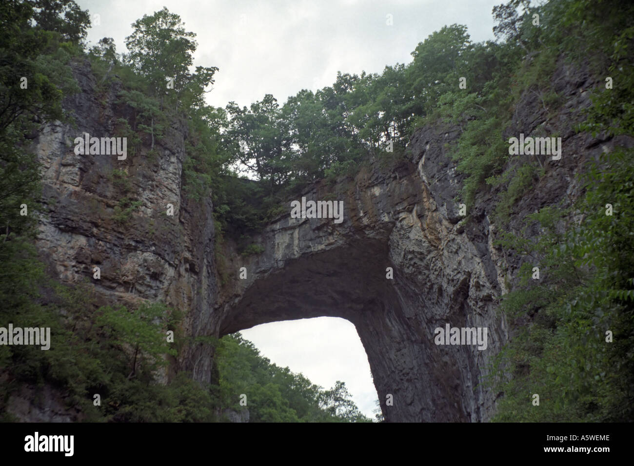 Pont naturel dans la région de Virginia USA Banque D'Images