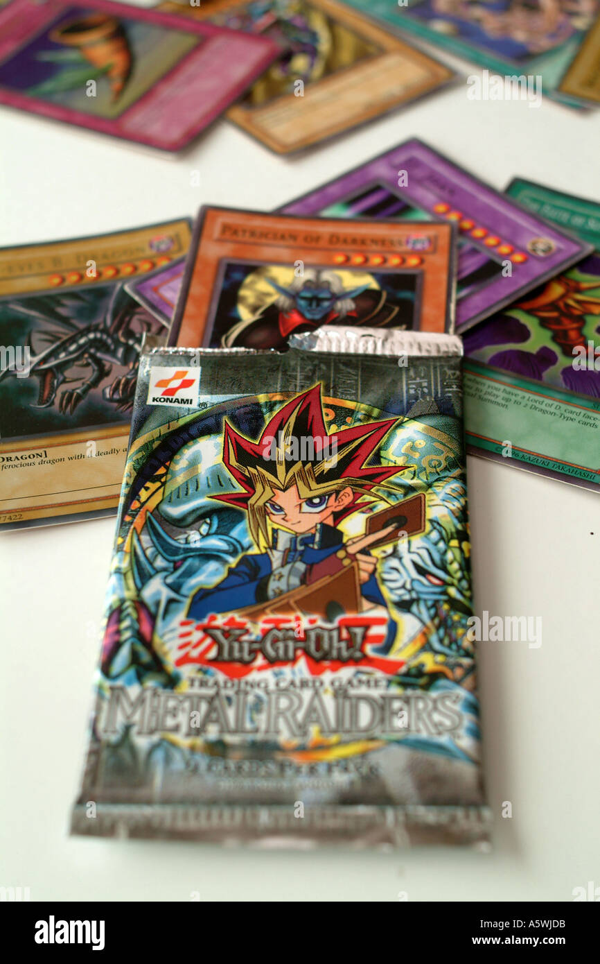 Cartes de YU GI OH Banque D'Images