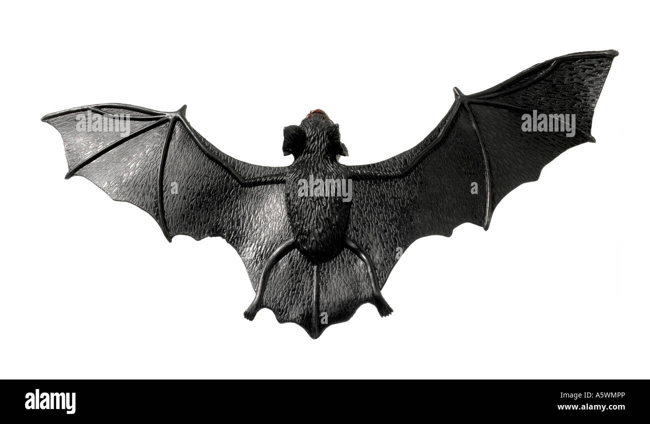 Silhouette de chauve-souris Banque D'Images