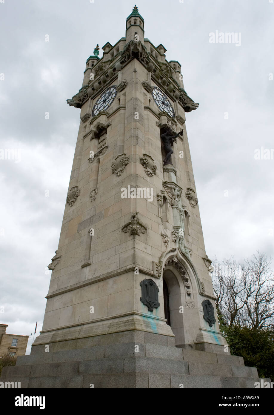 Whitehead Memorial Clock Tower à bury lancashire royaume-uni Banque D'Images