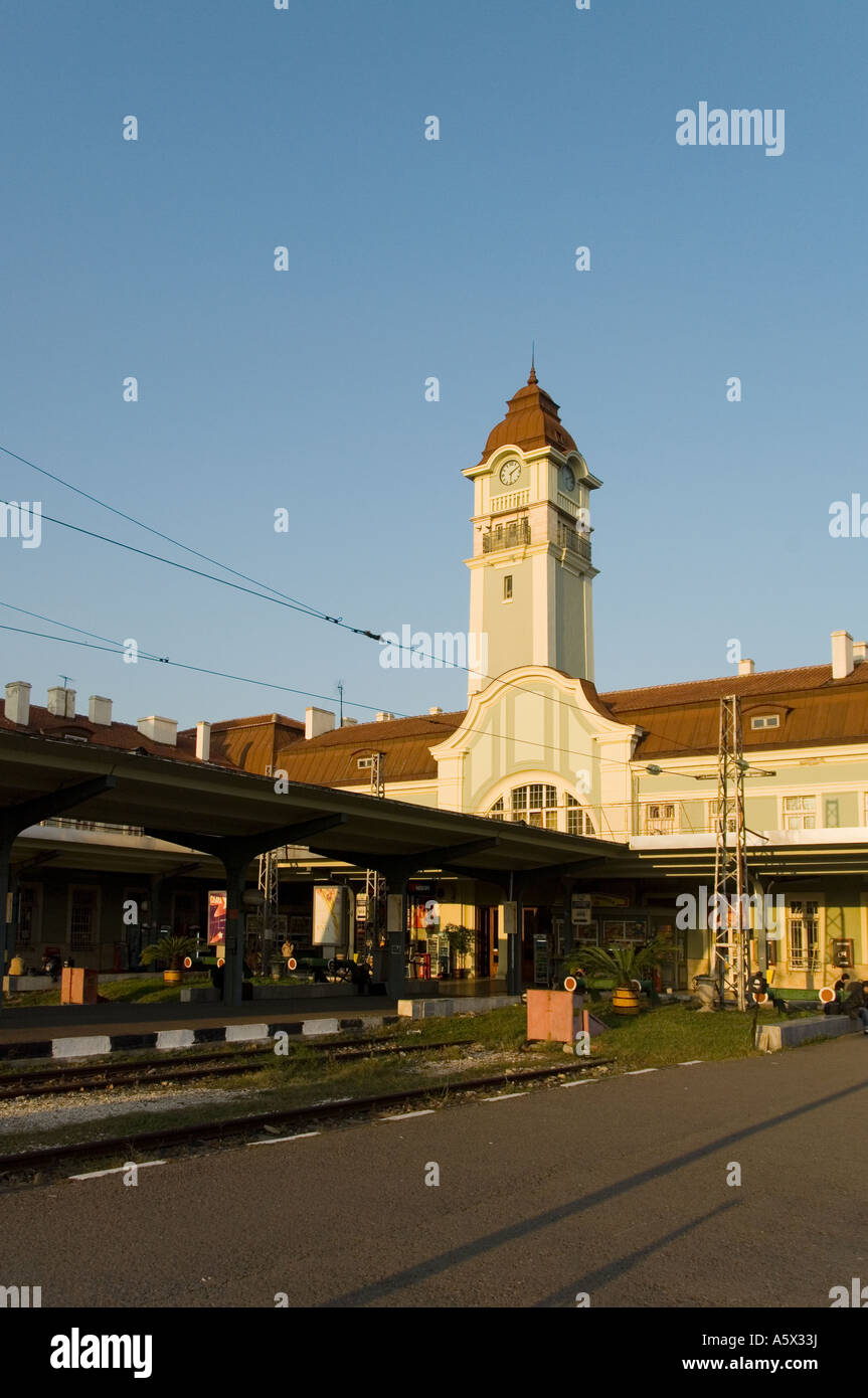 La gare de Burgas sur la côte de la mer Noire est de l'Europe Bulgarie Ville Banque D'Images