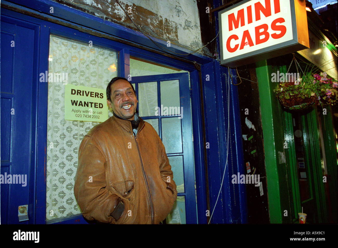 Bureau à Soho Londres Minicab Banque D'Images