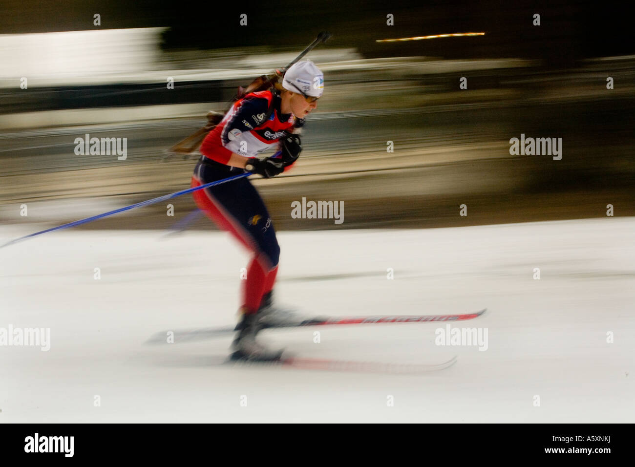 Sandrine BAILLY Weltcup Biathlon Ruhpolding Frankreich 1401 2007 Banque D'Images