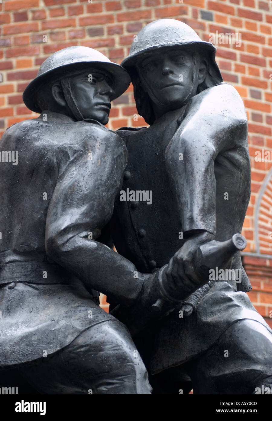Statue commémorative de Blitz blitz sur Londres Banque D'Images