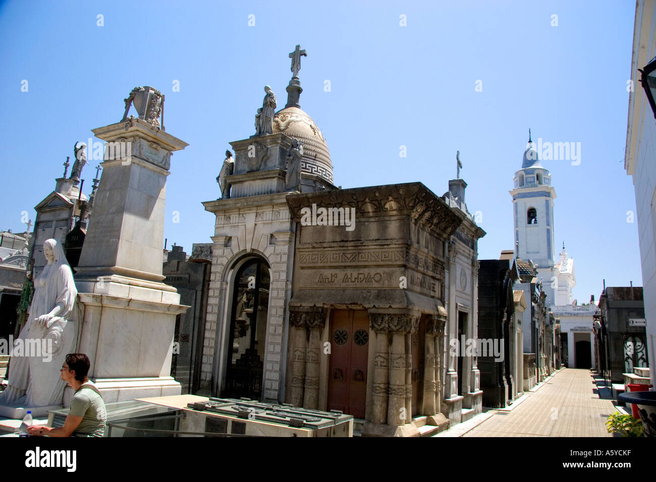 Le cimetière de Recoleta à Buenos Aires, Argentine. Banque D'Images