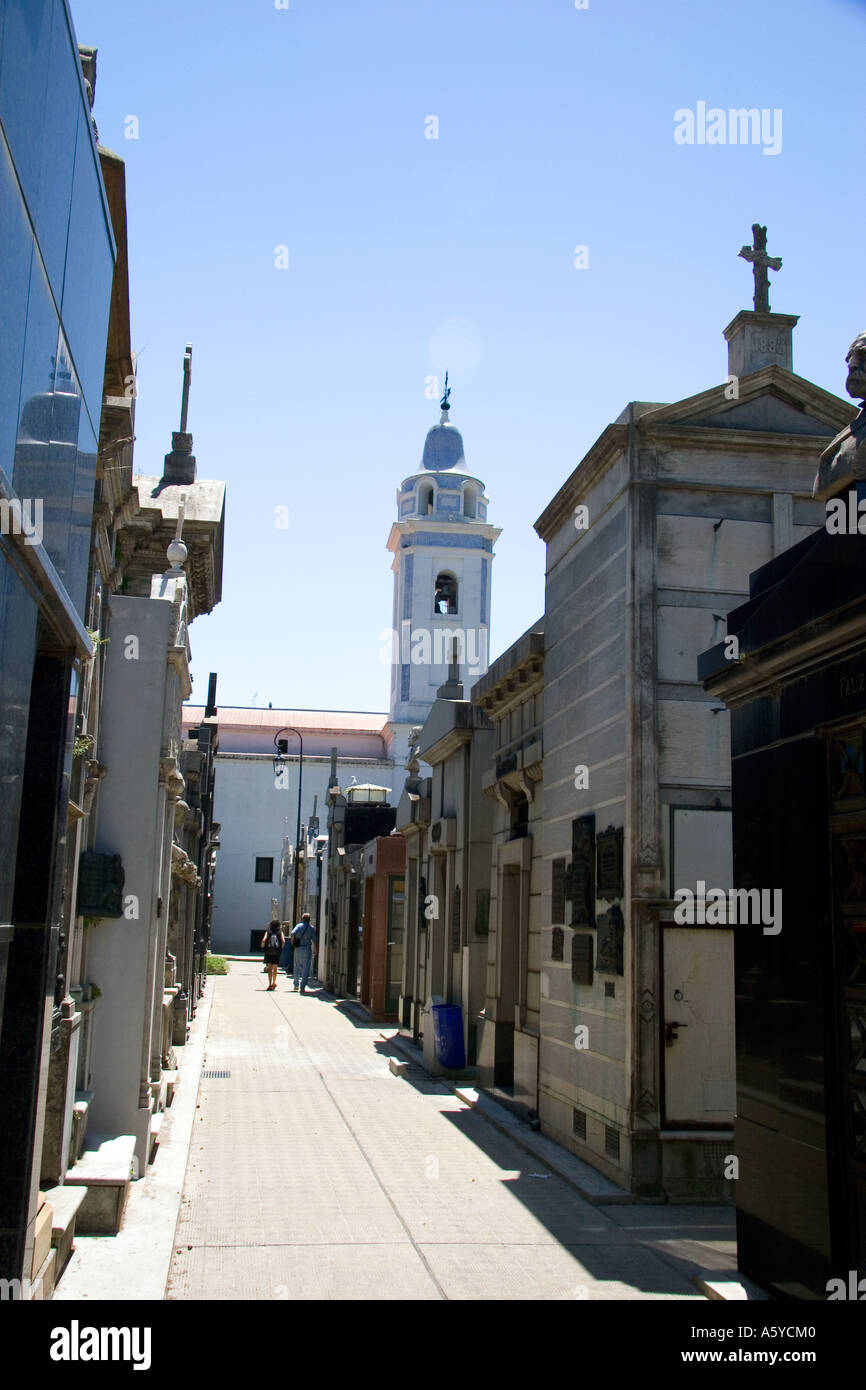 Le cimetière de Recoleta à Buenos Aires, Argentine. Banque D'Images