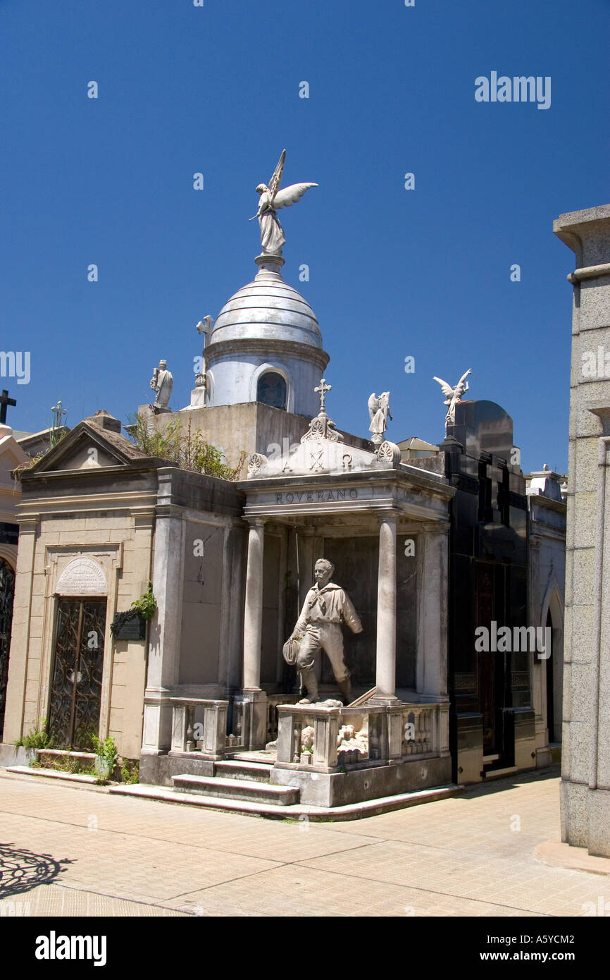 Le cimetière de Recoleta à Buenos Aires, Argentine. Banque D'Images