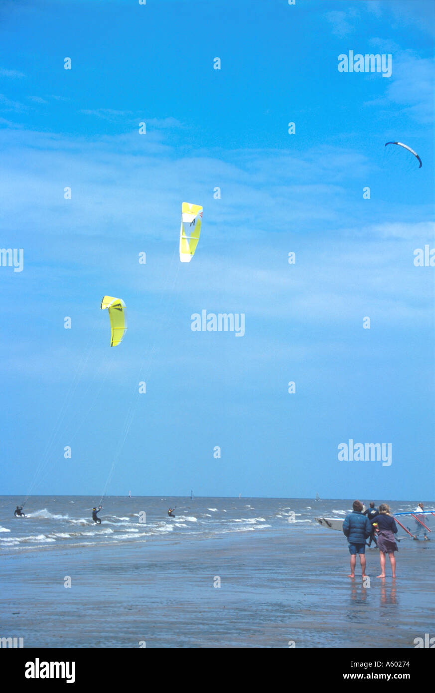 Kite Surf windfest norfolk hunstanton East Anglia angleterre uk Banque D'Images